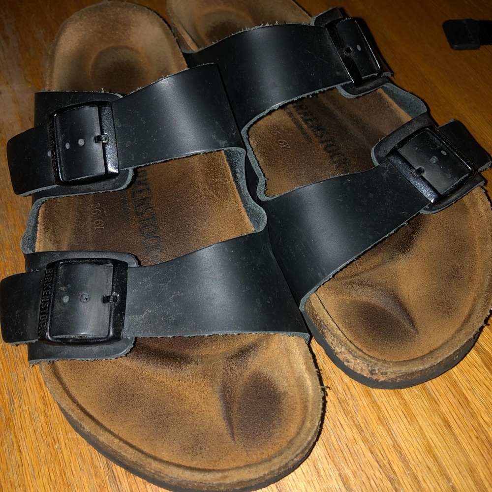 COPY - Birkenstock black original footbed. Size 43